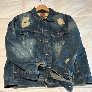 Legacy Distressed Denim Jacket